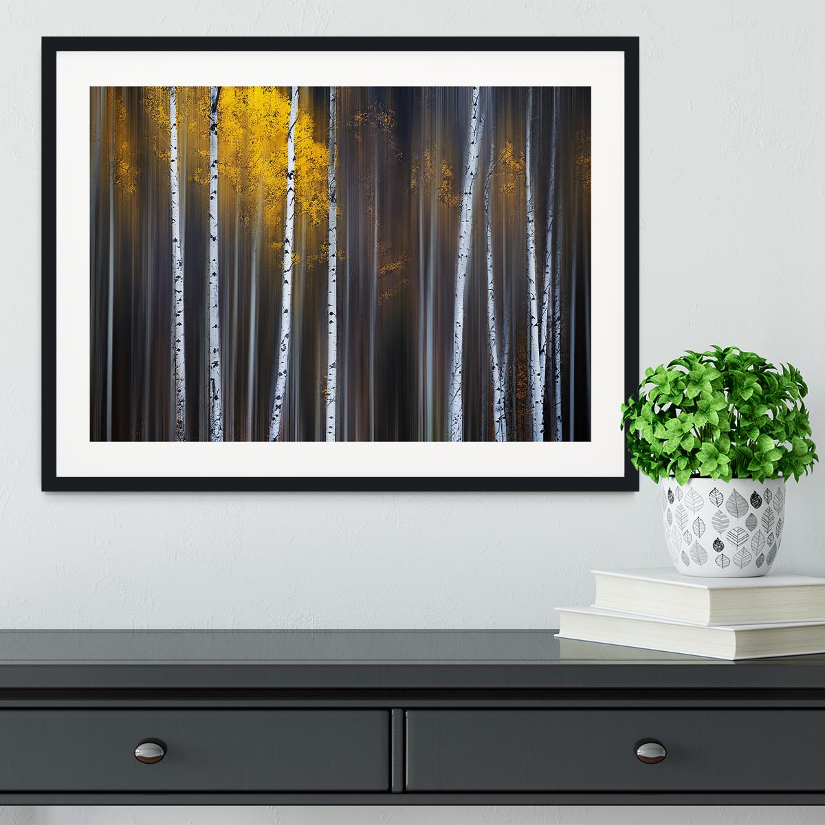 Curtain Of Fall Framed Print - Canvas Art Rocks - 1