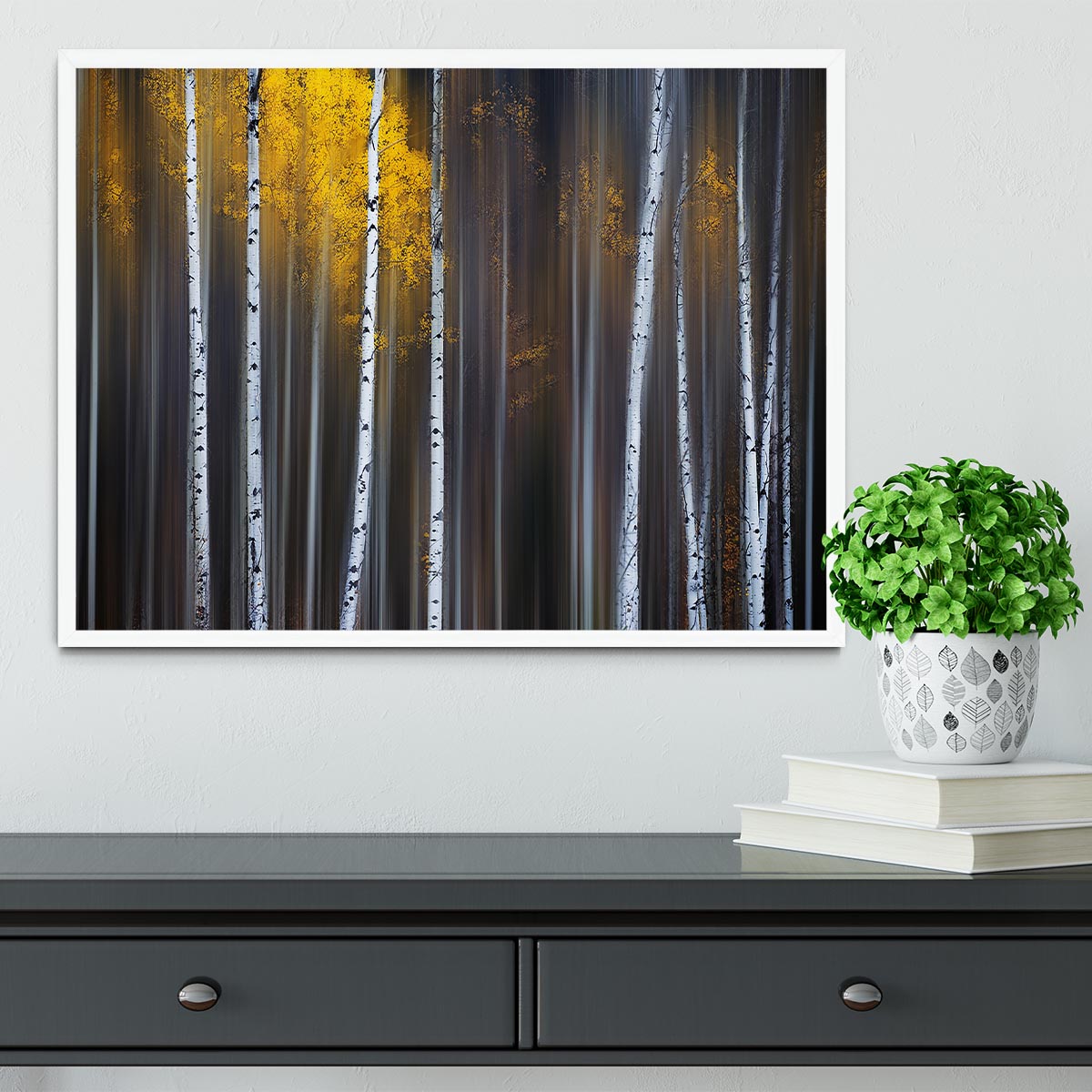 Curtain Of Fall Framed Print - Canvas Art Rocks -6