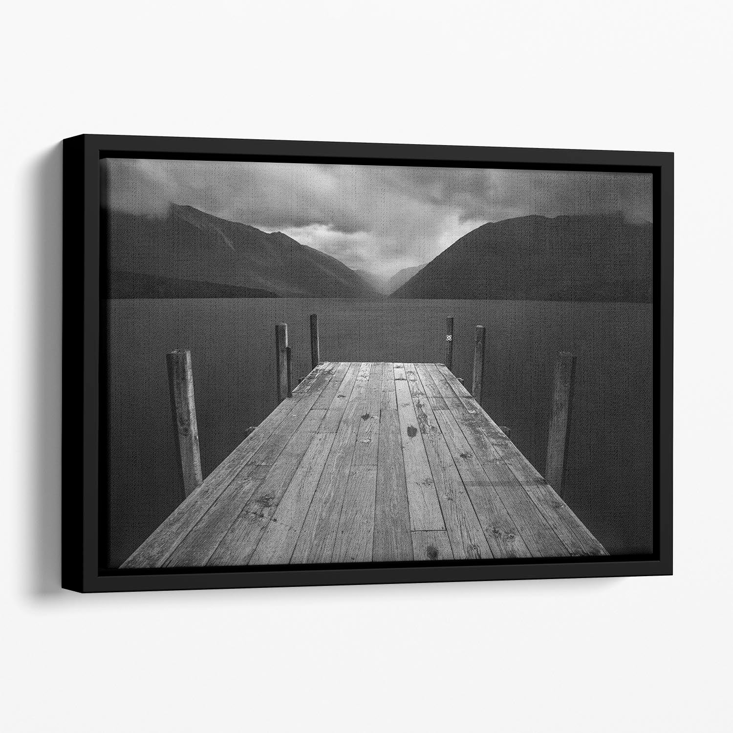 The Lake Floating Framed Canvas - Canvas Art Rocks - 1