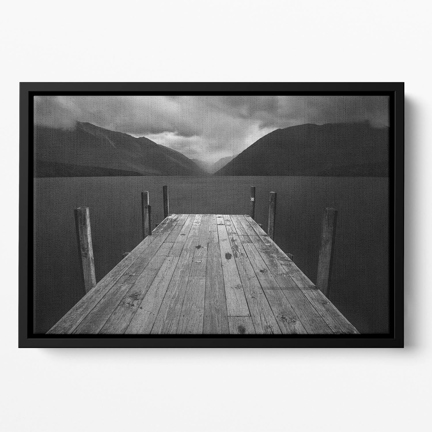 The Lake Floating Framed Canvas - Canvas Art Rocks - 2