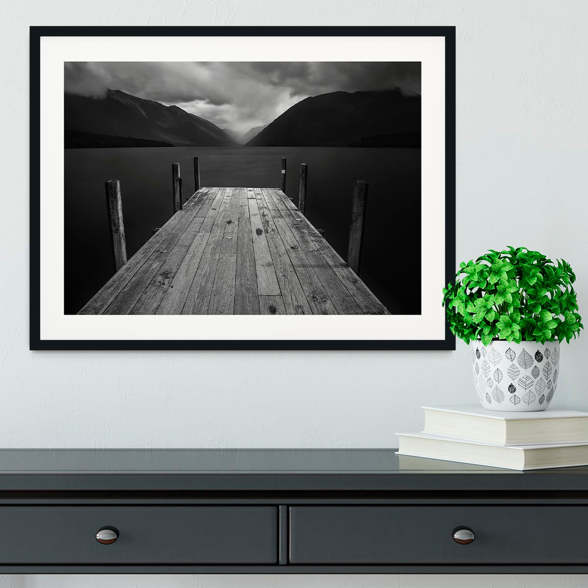 The Lake Framed Print - Canvas Art Rocks - 1