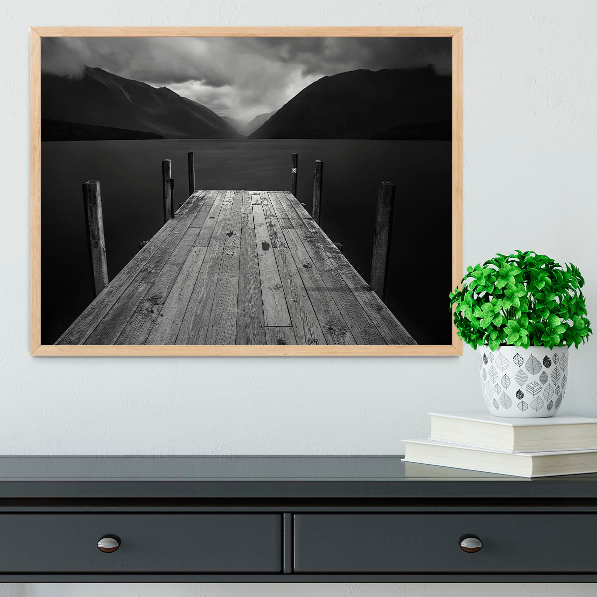 The Lake Framed Print - Canvas Art Rocks - 4