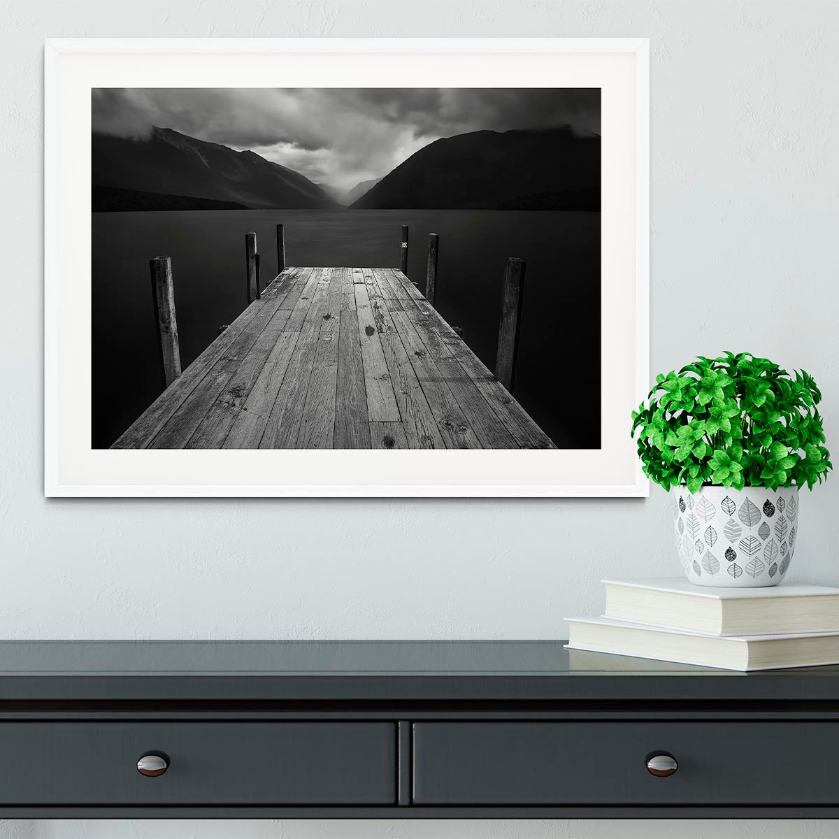 The Lake Framed Print - Canvas Art Rocks - 5