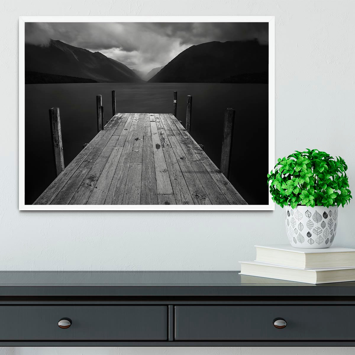 The Lake Framed Print - Canvas Art Rocks -6