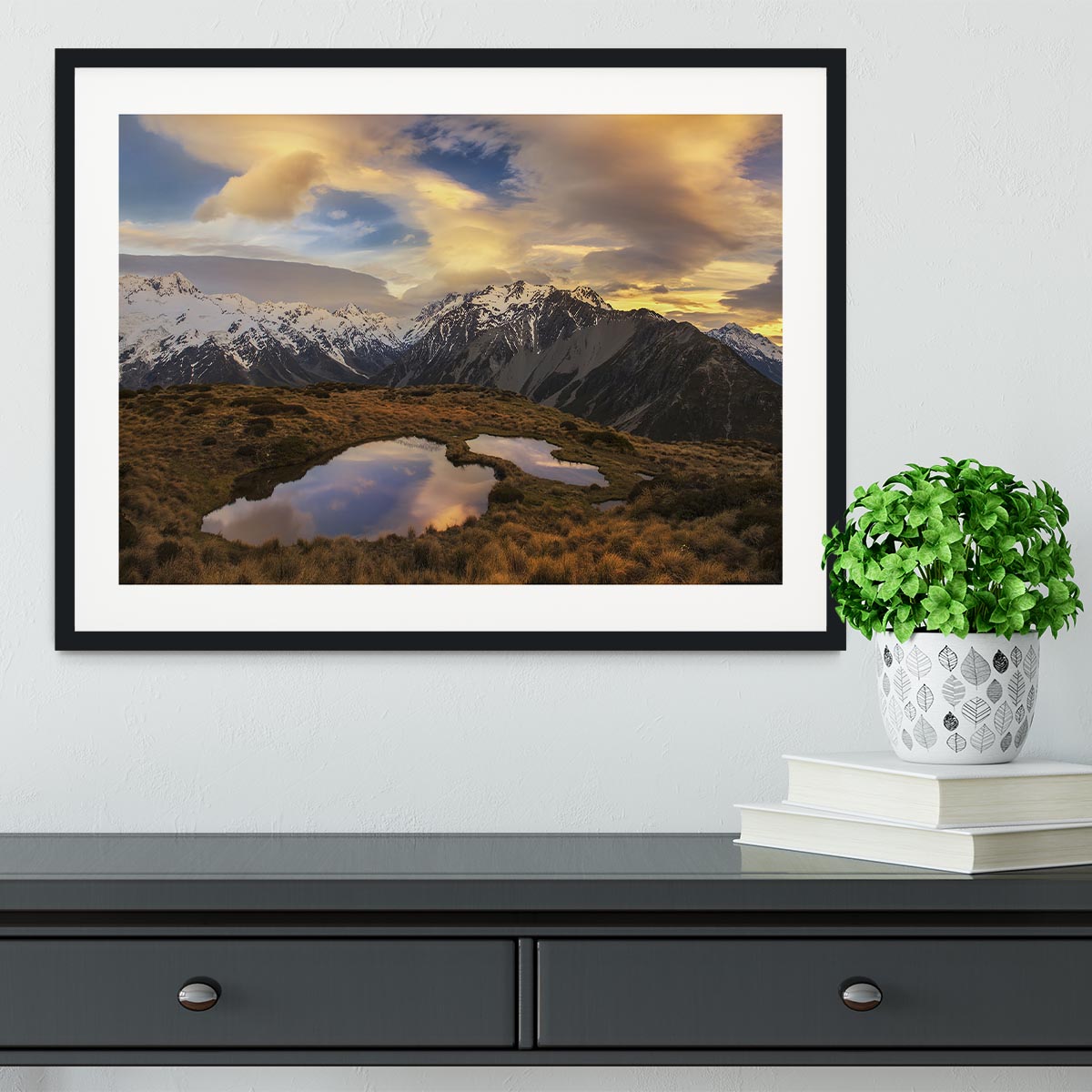 Mountain Light Framed Print - Canvas Art Rocks - 1