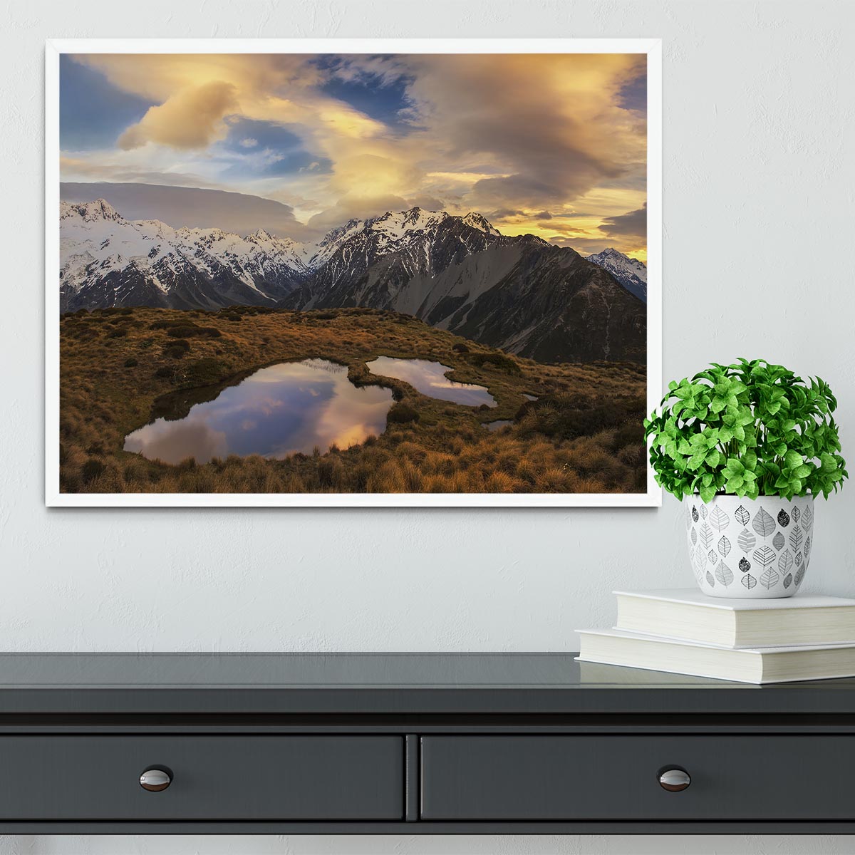 Mountain Light Framed Print - Canvas Art Rocks -6