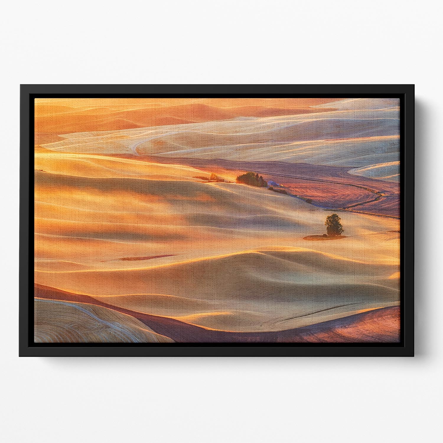 Golden Palouse Floating Framed Canvas - Canvas Art Rocks - 2