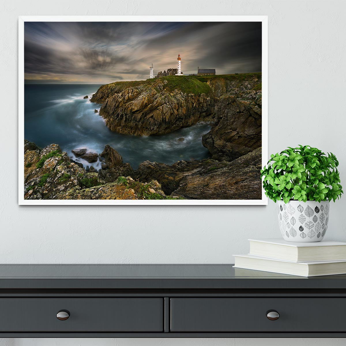 Pointe Saint-Mathieu Framed Print - Canvas Art Rocks -6