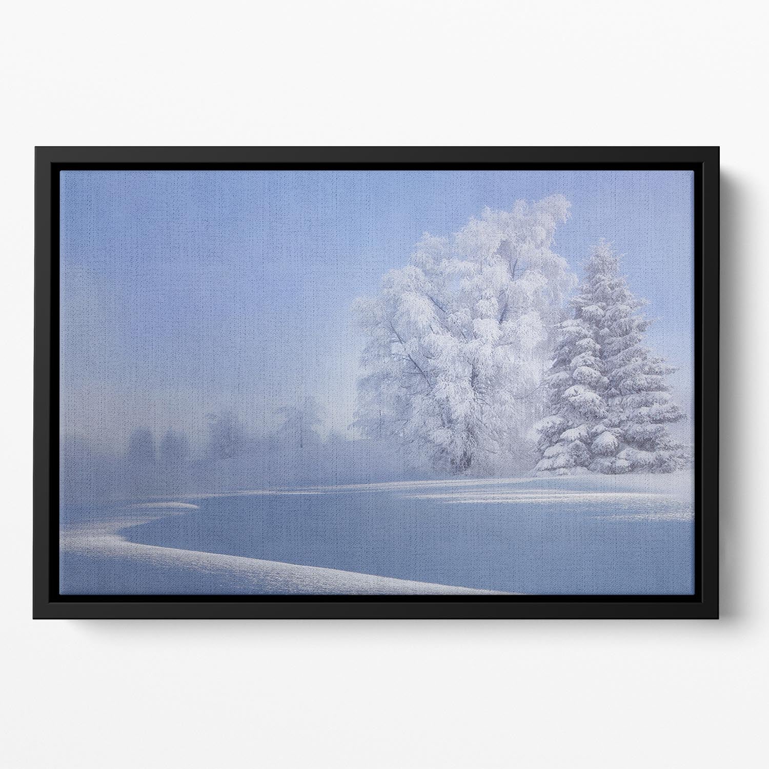 Crispy Morning Floating Framed Canvas - Canvas Art Rocks - 2