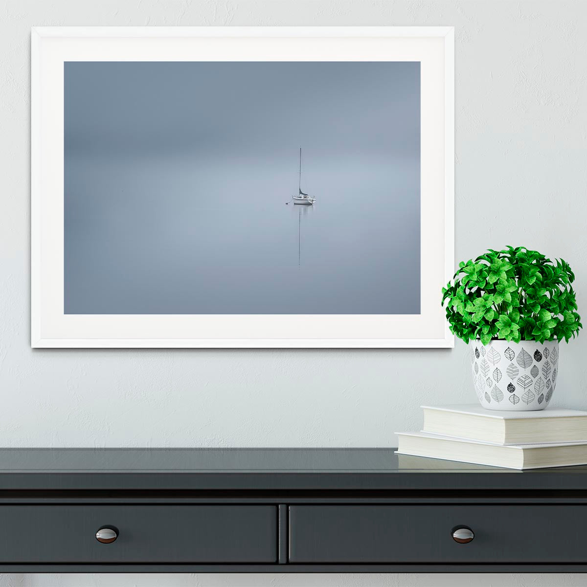 The Lonesome Boatman Framed Print - Canvas Art Rocks - 5