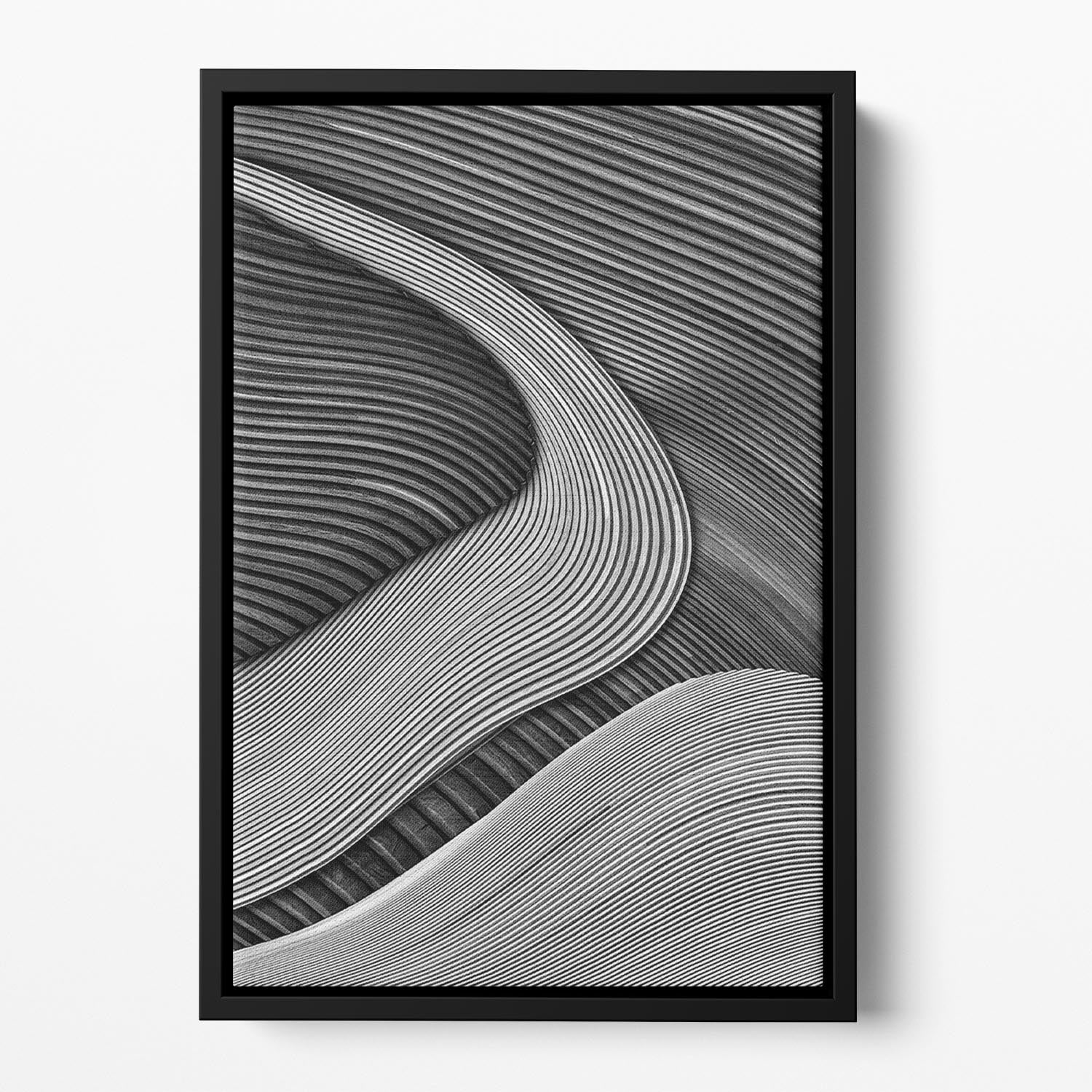 The Wood Project Iii - Zen Garden Floating Framed Canvas - Canvas Art Rocks - 2