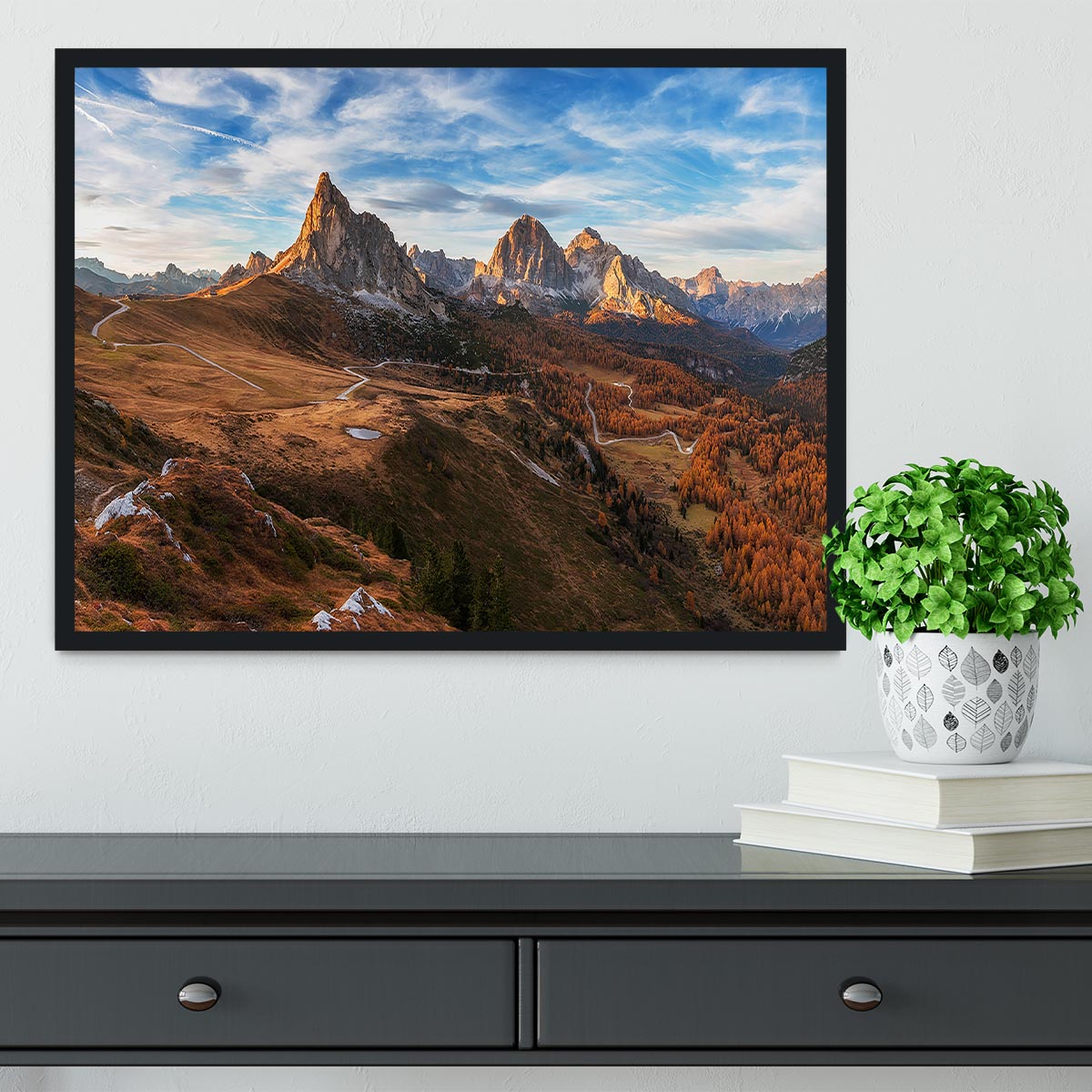 Autumn In Dolomites Framed Print - Canvas Art Rocks - 2