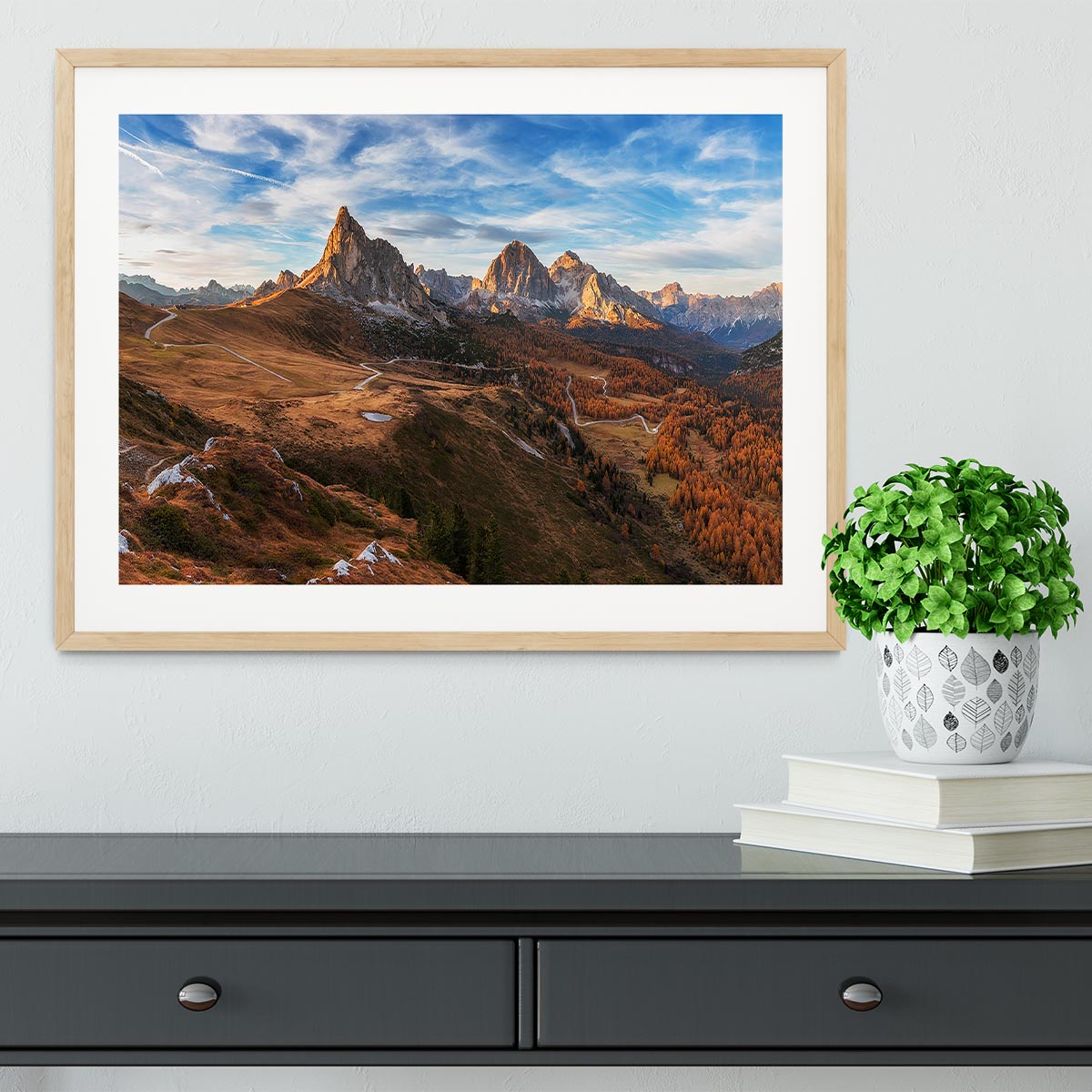 Autumn In Dolomites Framed Print - Canvas Art Rocks - 3