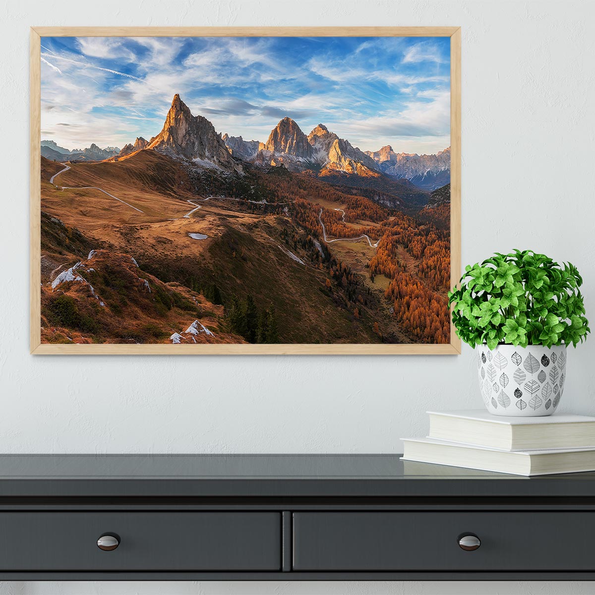 Autumn In Dolomites Framed Print - Canvas Art Rocks - 4