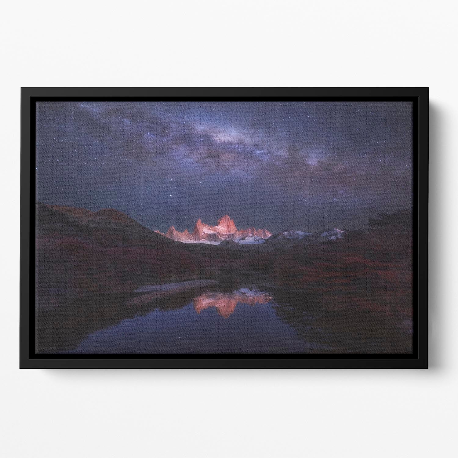 Patagonia Autumn Night Floating Framed Canvas - Canvas Art Rocks - 2