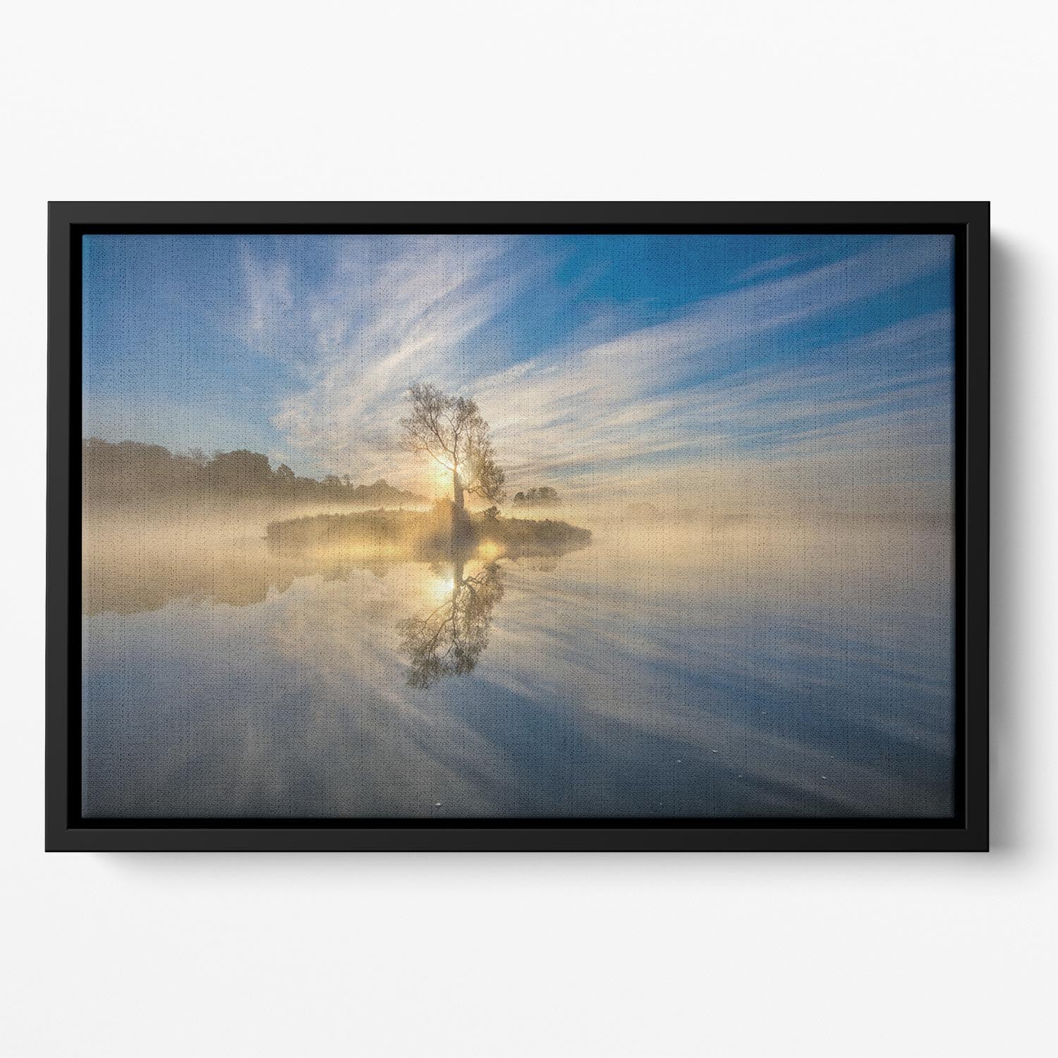 The Island Landscape Floating Framed Canvas - Canvas Art Rocks - 2