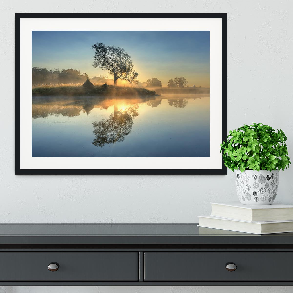 Morning Reflection Framed Print - Canvas Art Rocks - 1