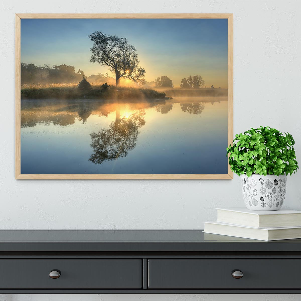 Morning Reflection Framed Print - Canvas Art Rocks - 4