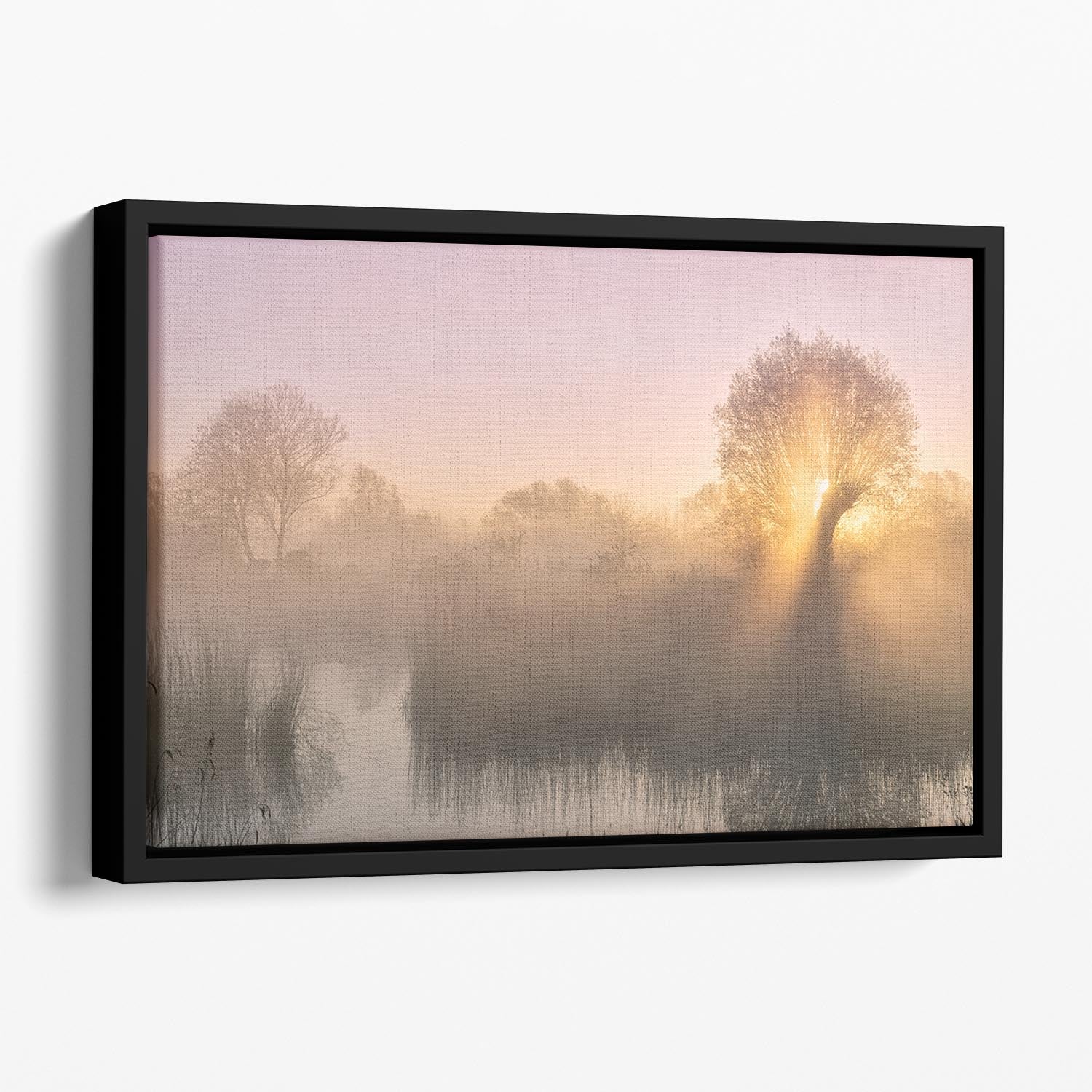 Silence In The Netherlands Floating Framed Canvas - Canvas Art Rocks - 1