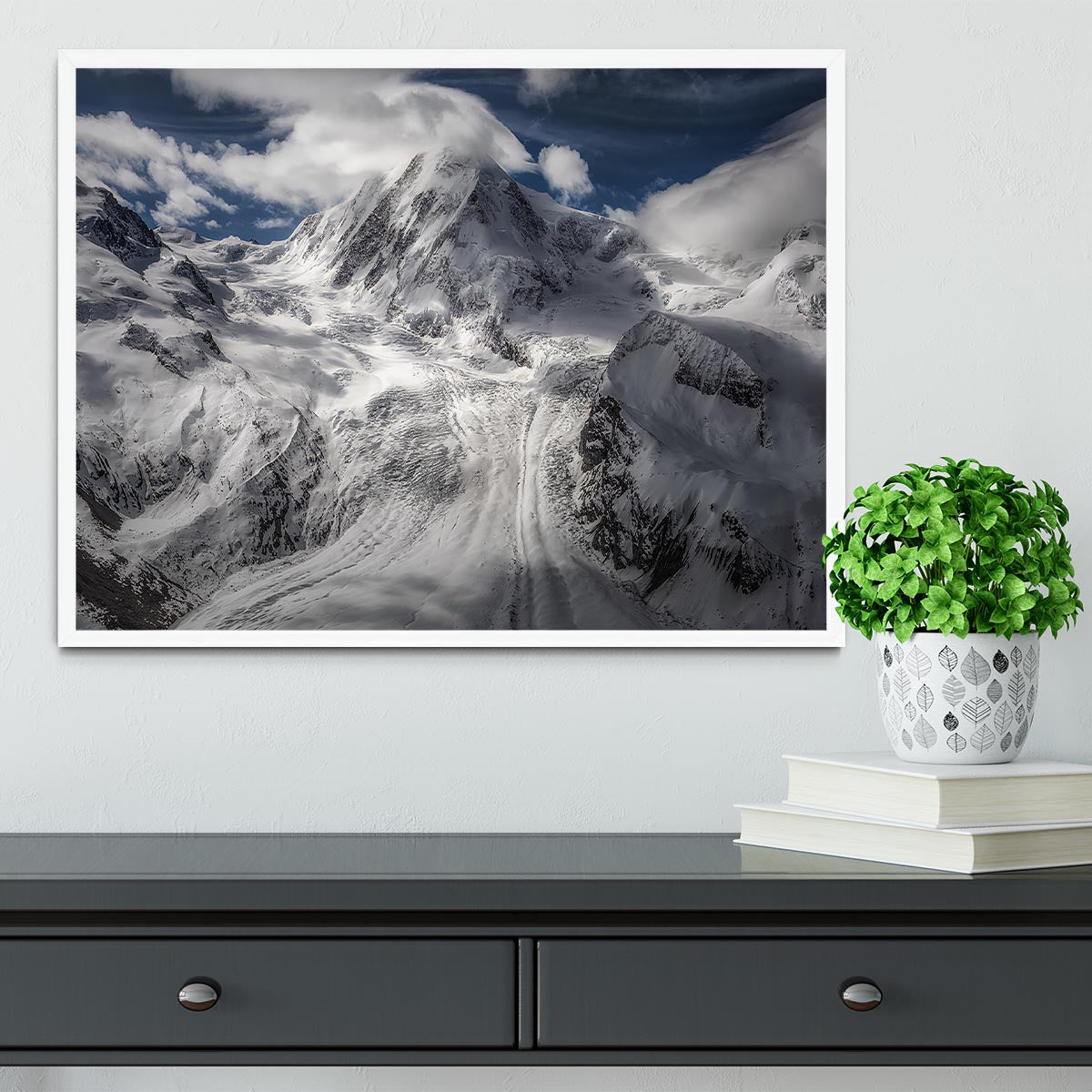 Glacial Framed Print - Canvas Art Rocks -6