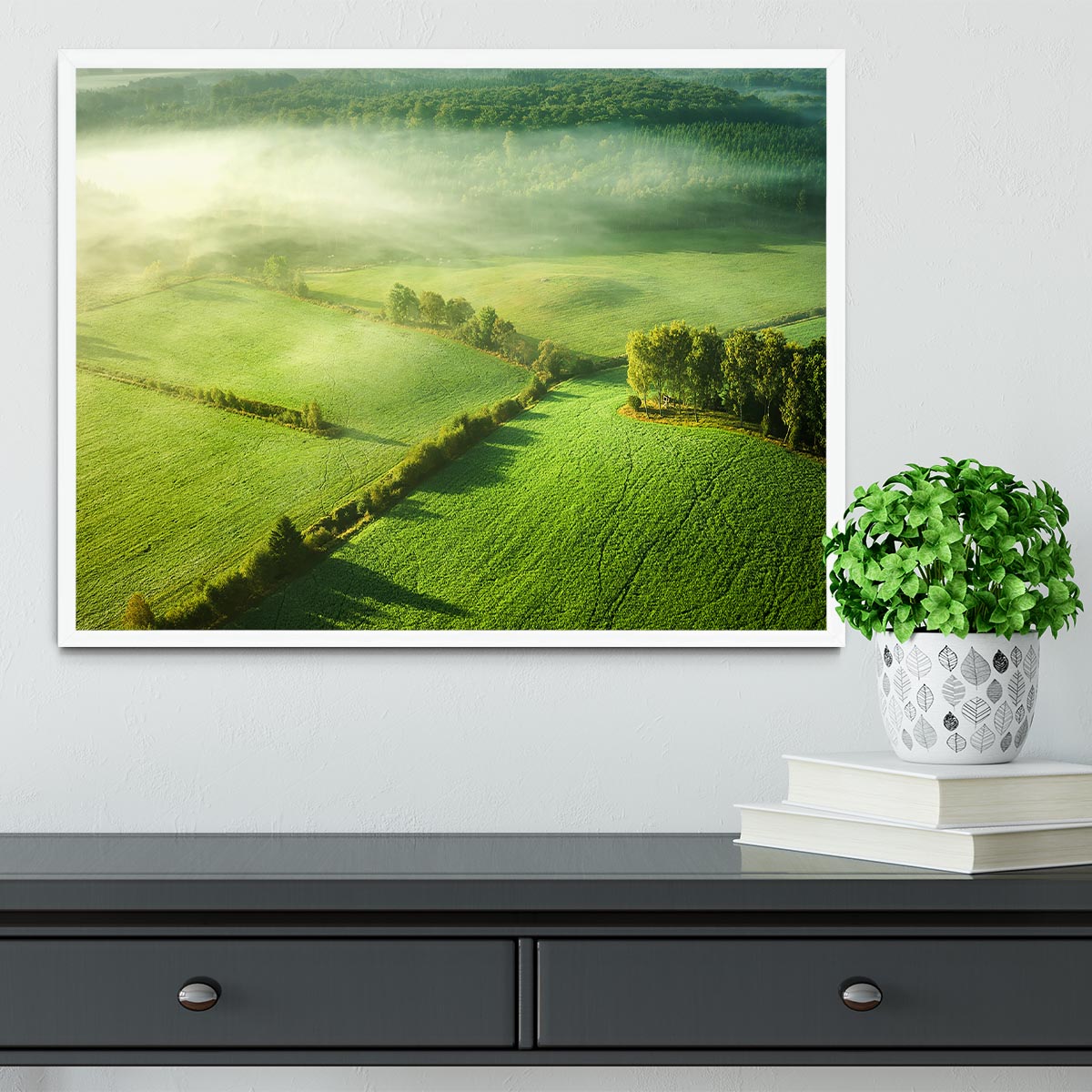 Above The Mist Framed Print - Canvas Art Rocks -6