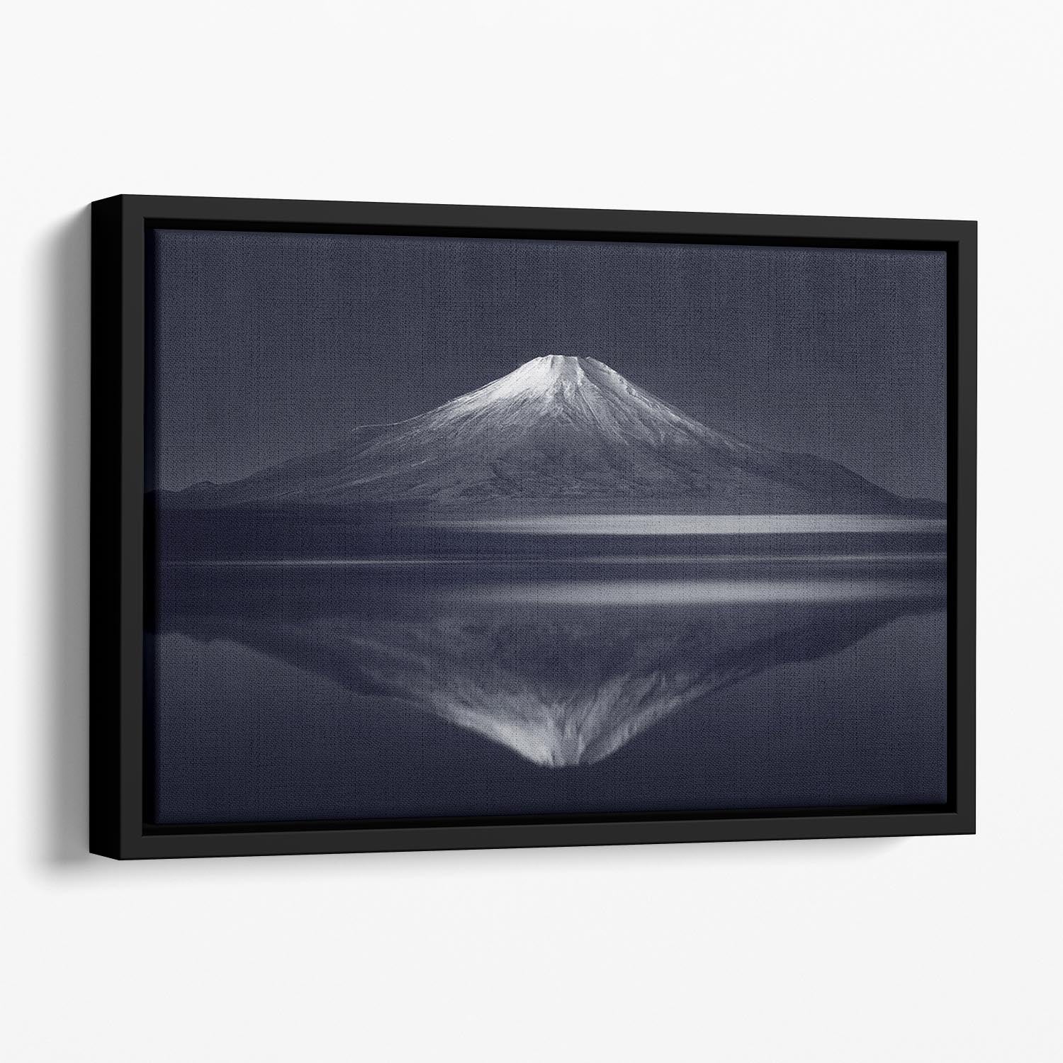 Reflection Mt Fuji Floating Framed Canvas - Canvas Art Rocks - 1