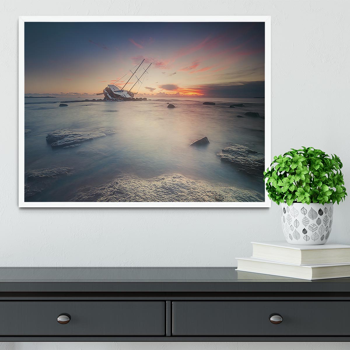 Adrift Framed Print - Canvas Art Rocks -6