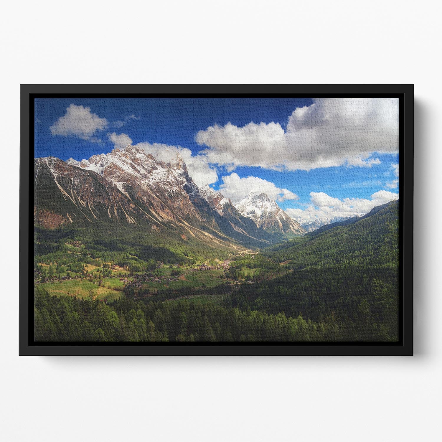 Un Valle Floating Framed Canvas - Canvas Art Rocks - 2