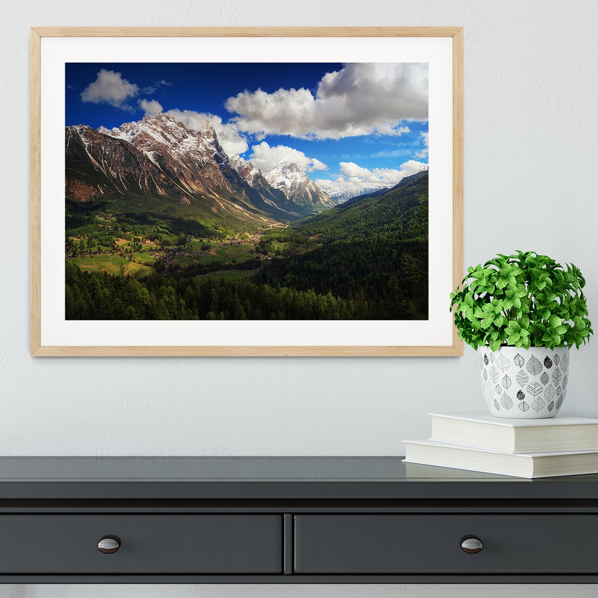 Un Valle Framed Print - Canvas Art Rocks - 3