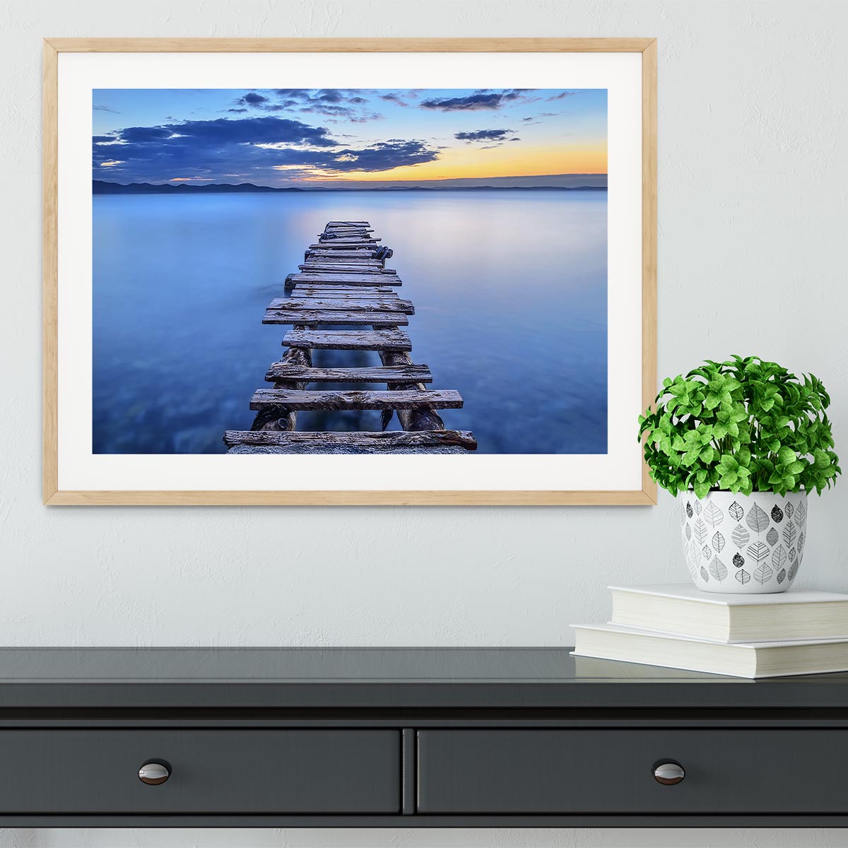 Pier Framed Print - Canvas Art Rocks - 3