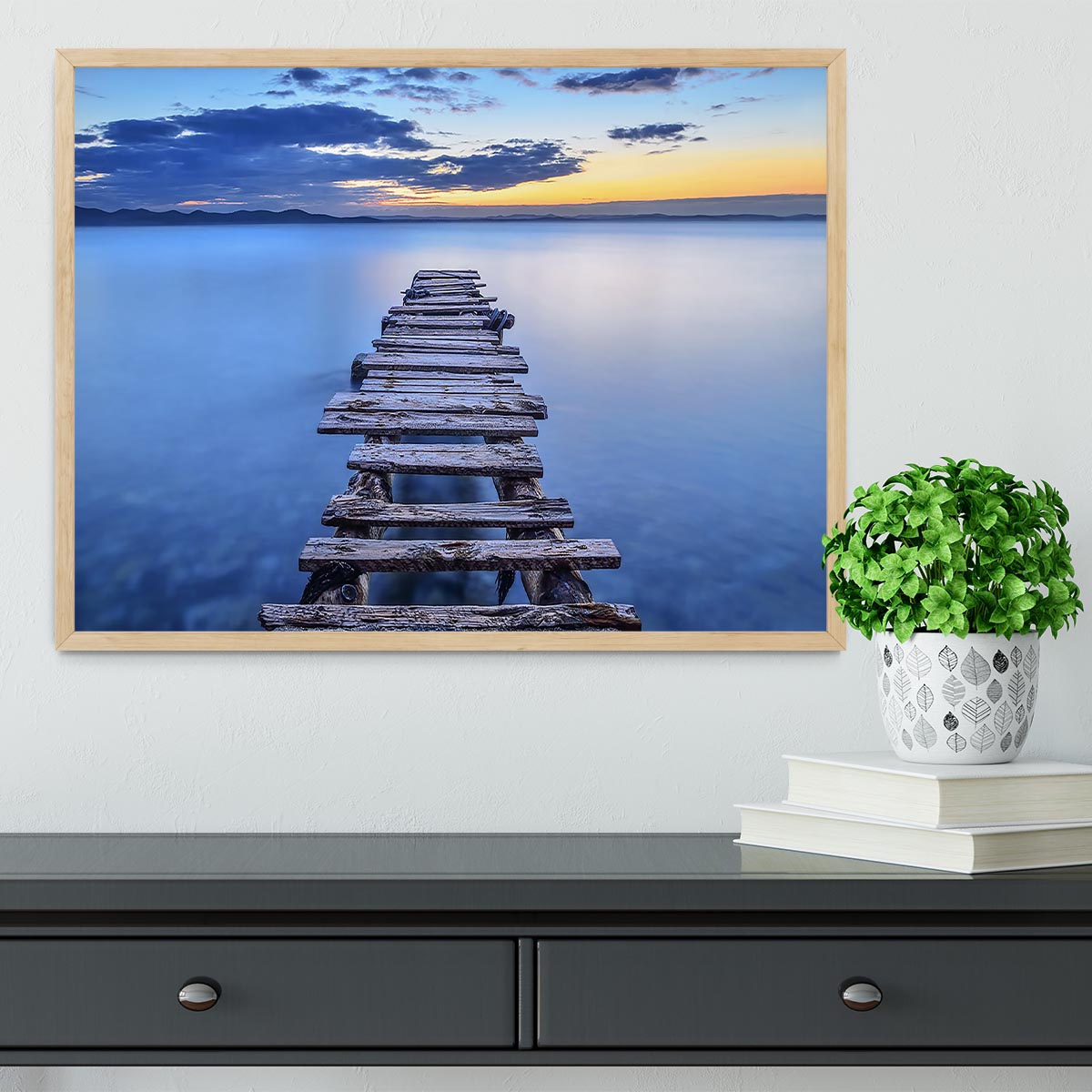 Pier Framed Print - Canvas Art Rocks - 4