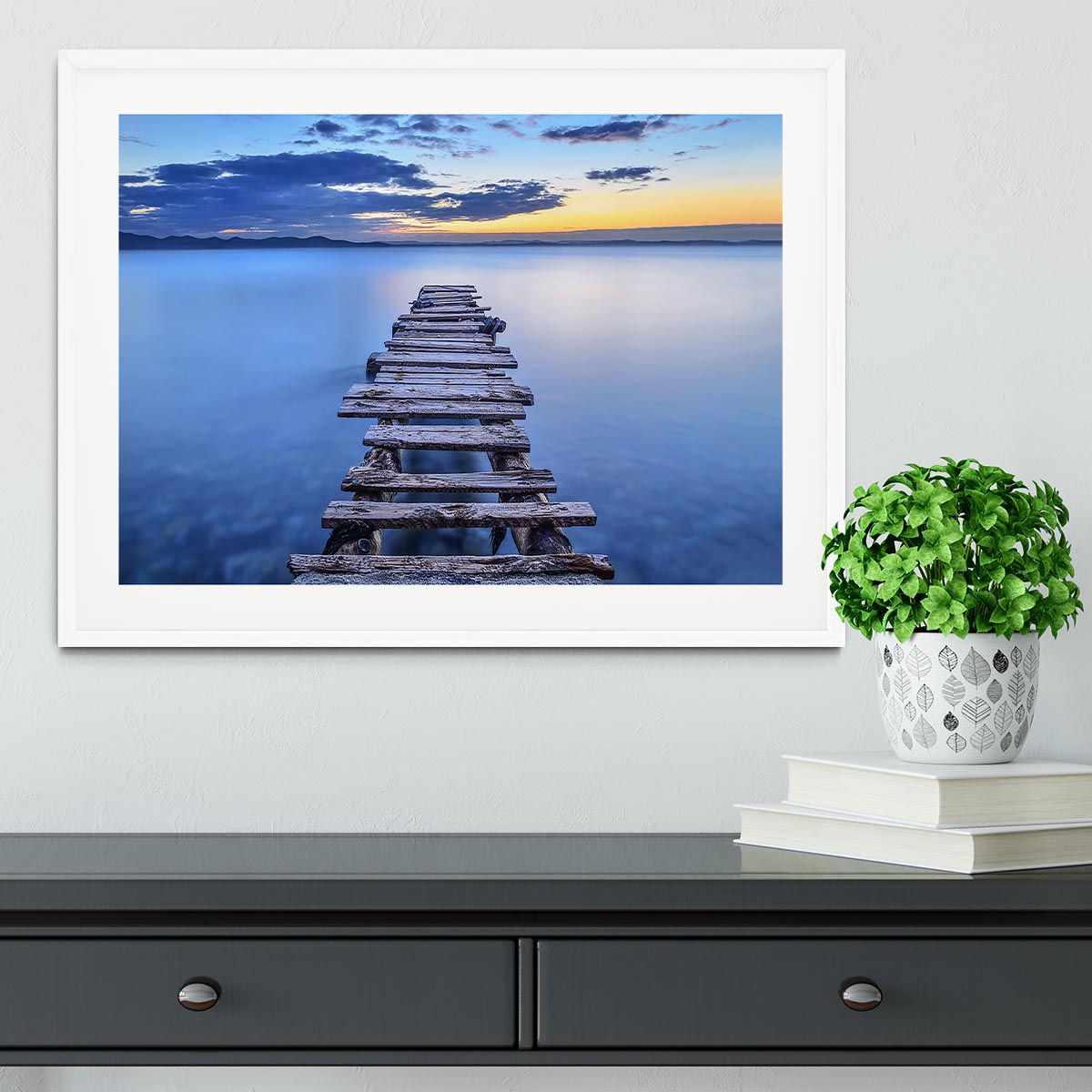 Pier Framed Print - Canvas Art Rocks - 5