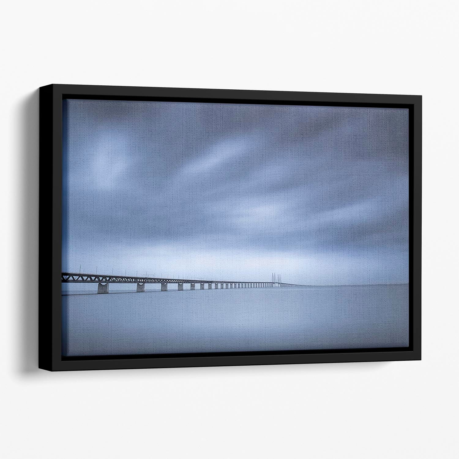 The Bridge Floating Framed Canvas - Canvas Art Rocks - 1