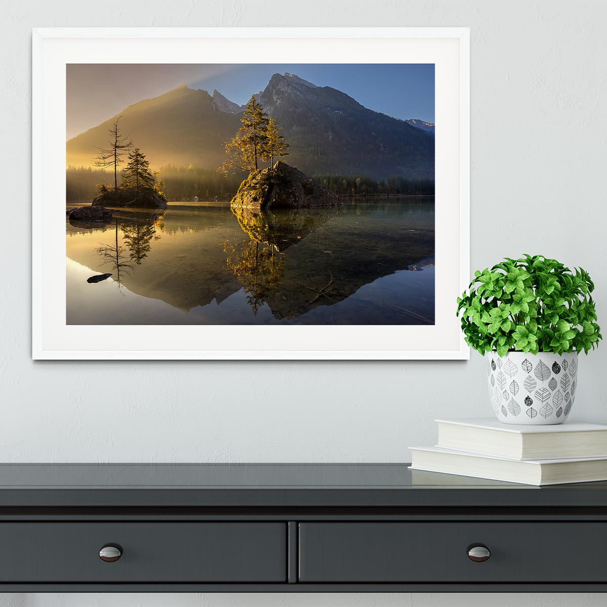 Golden Morning Framed Print - Canvas Art Rocks - 5