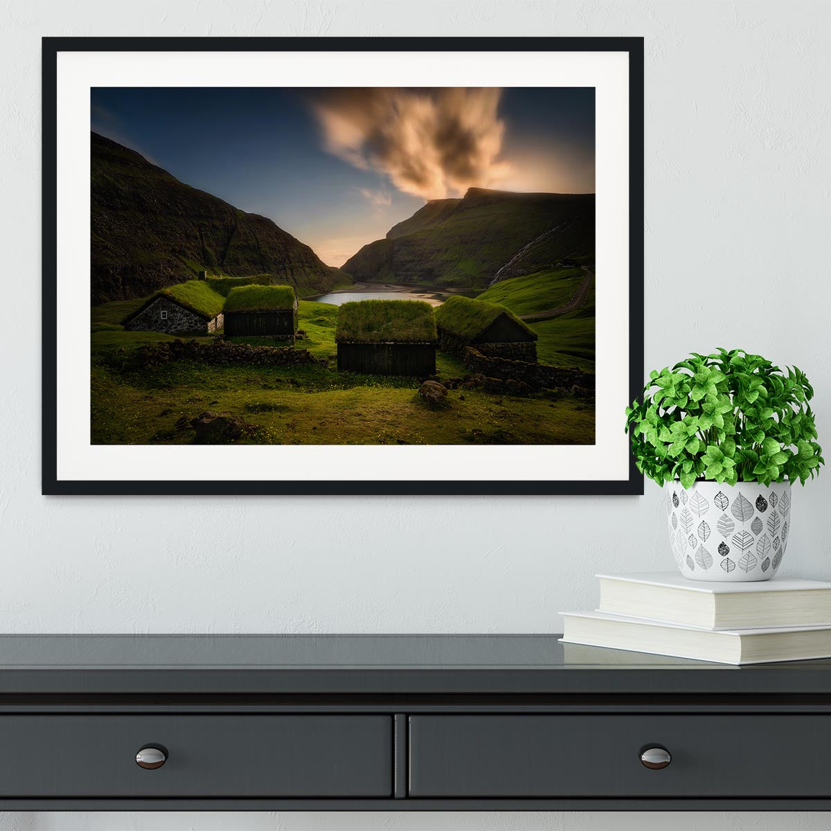 Saksun Village Framed Print - Canvas Art Rocks - 1