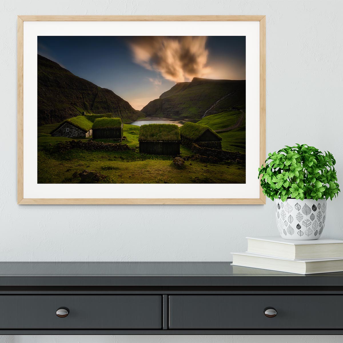 Saksun Village Framed Print - Canvas Art Rocks - 3