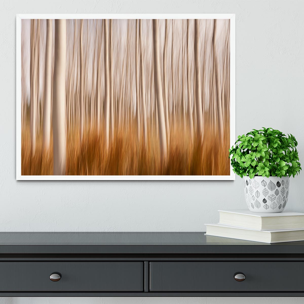 Spring Impressions In A Poplar Fields Framed Print - Canvas Art Rocks -6