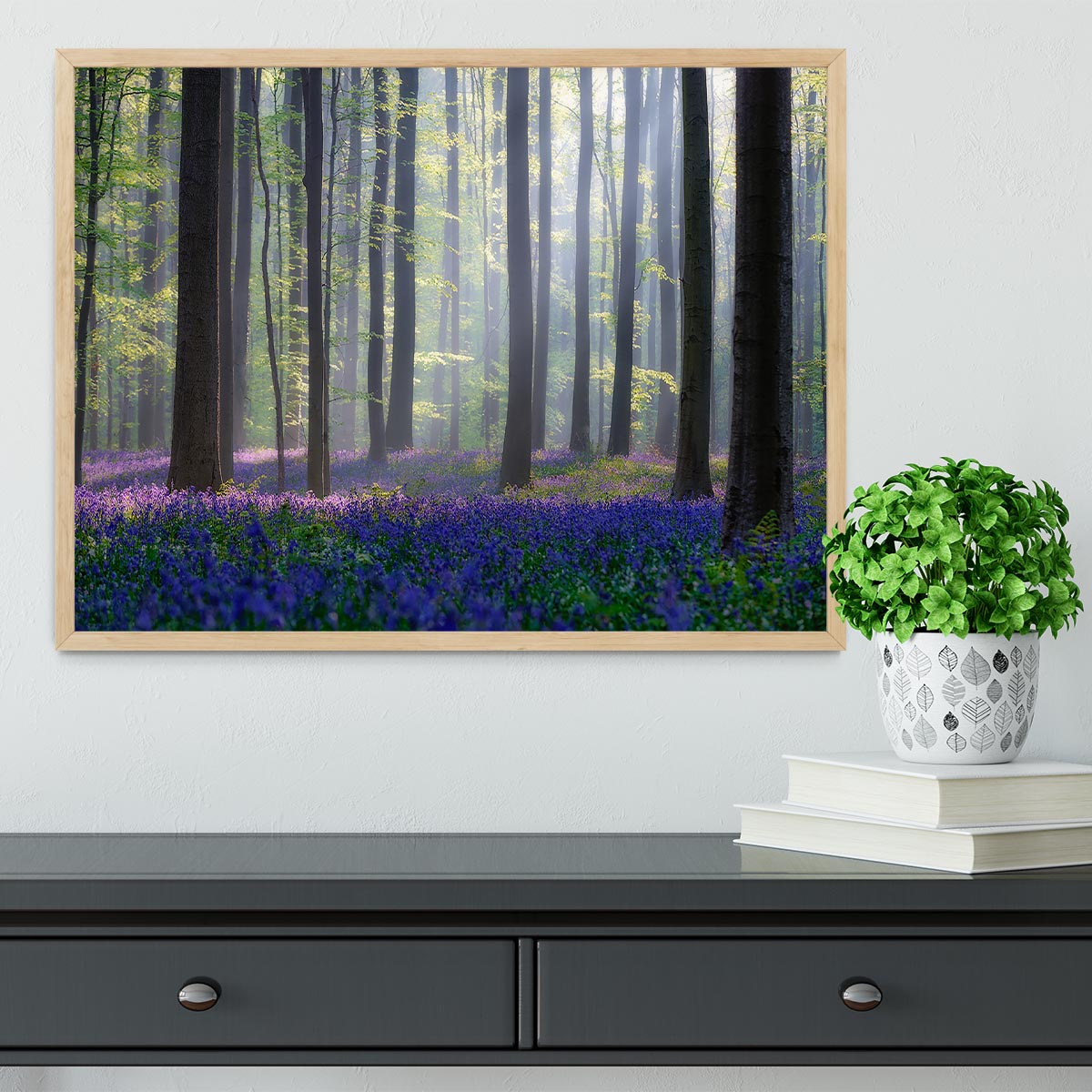 Bluebells Framed Print - Canvas Art Rocks - 4