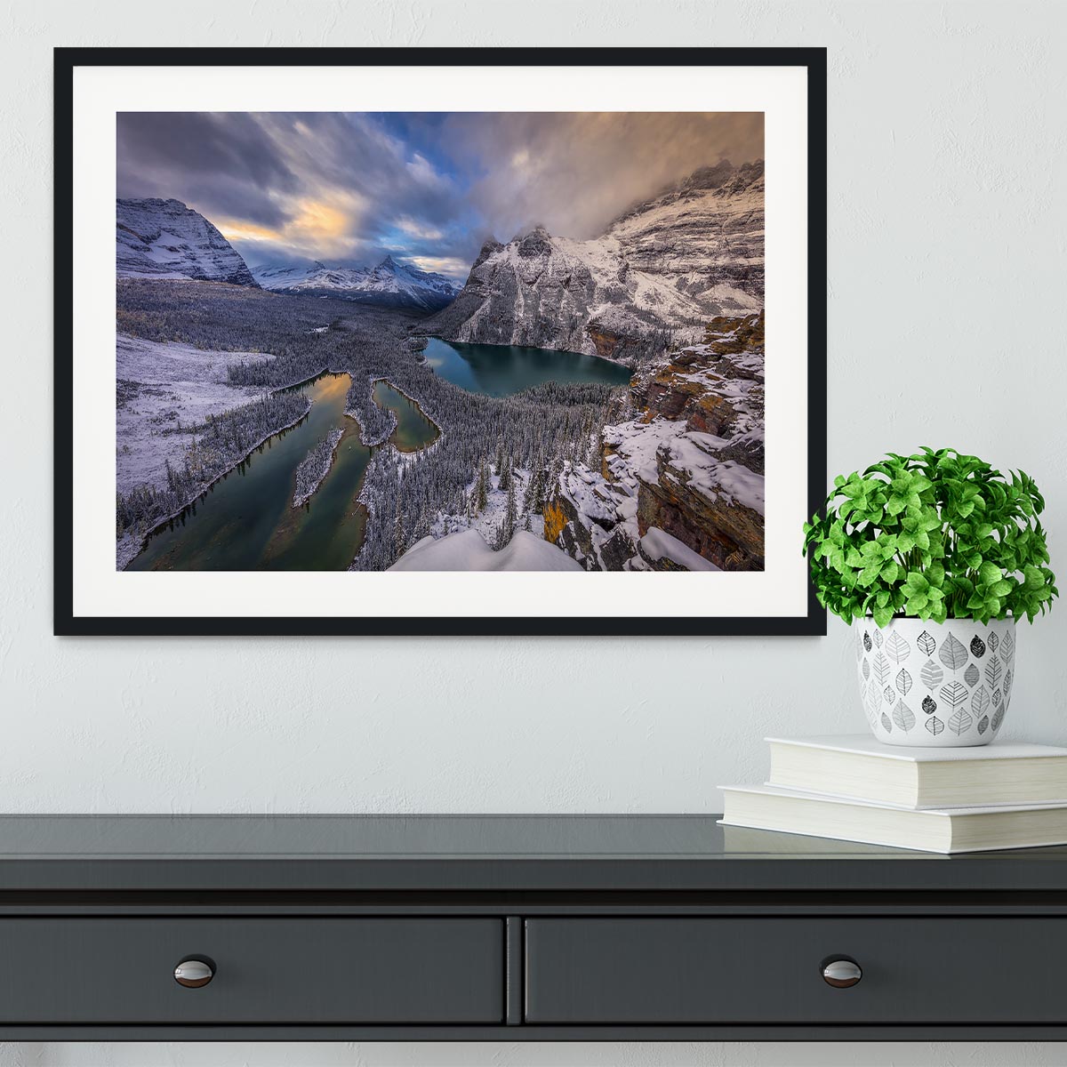 Lake Ohara Framed Print - Canvas Art Rocks - 1