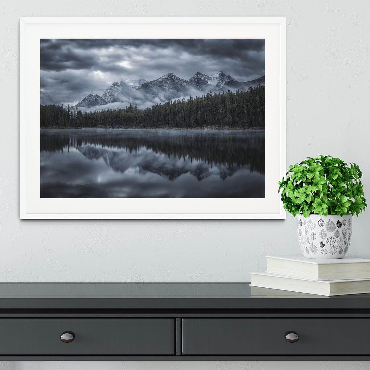 Cold Mountains Framed Print - Canvas Art Rocks - 5