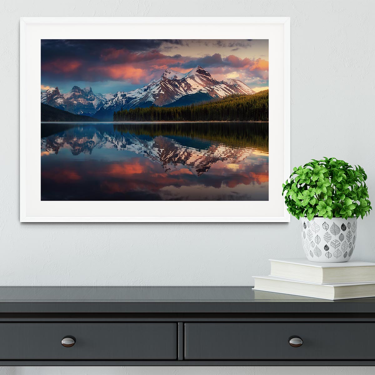 Maligne Color Framed Print - Canvas Art Rocks - 5