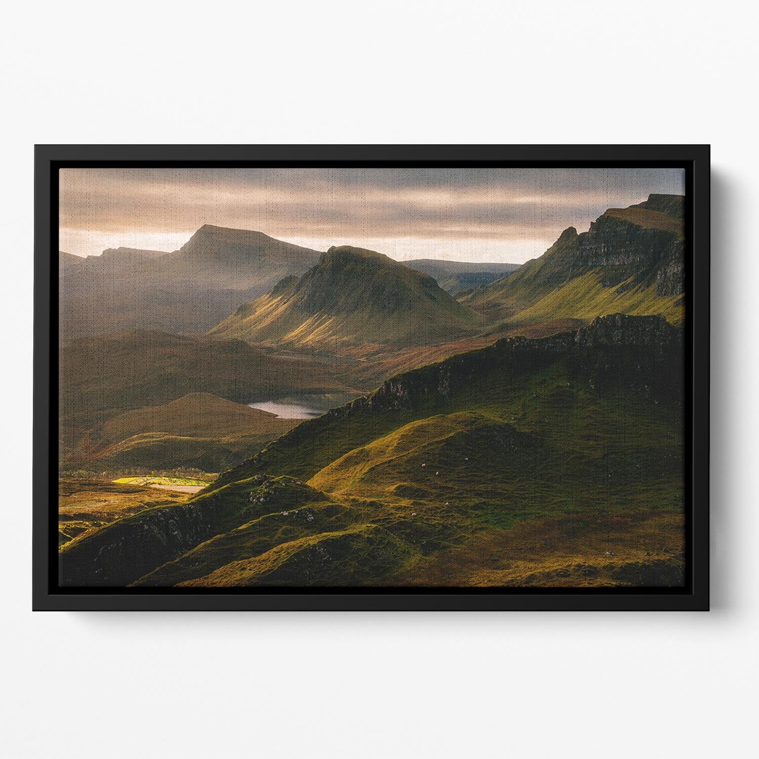 Light And Shadows Floating Framed Canvas - Canvas Art Rocks - 2