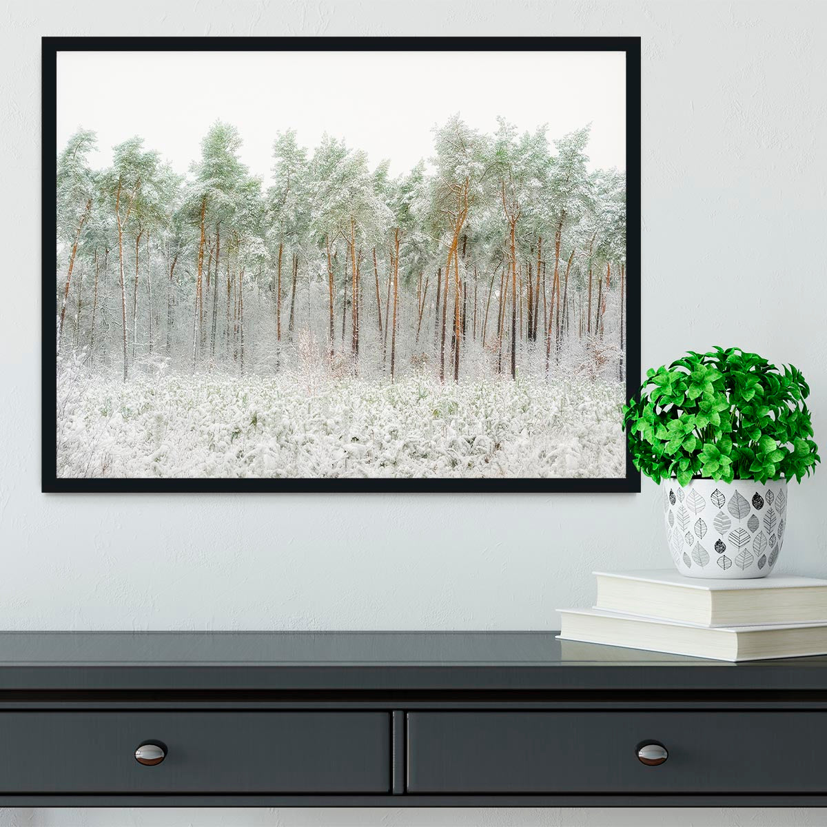 Snow World Framed Print - Canvas Art Rocks - 2