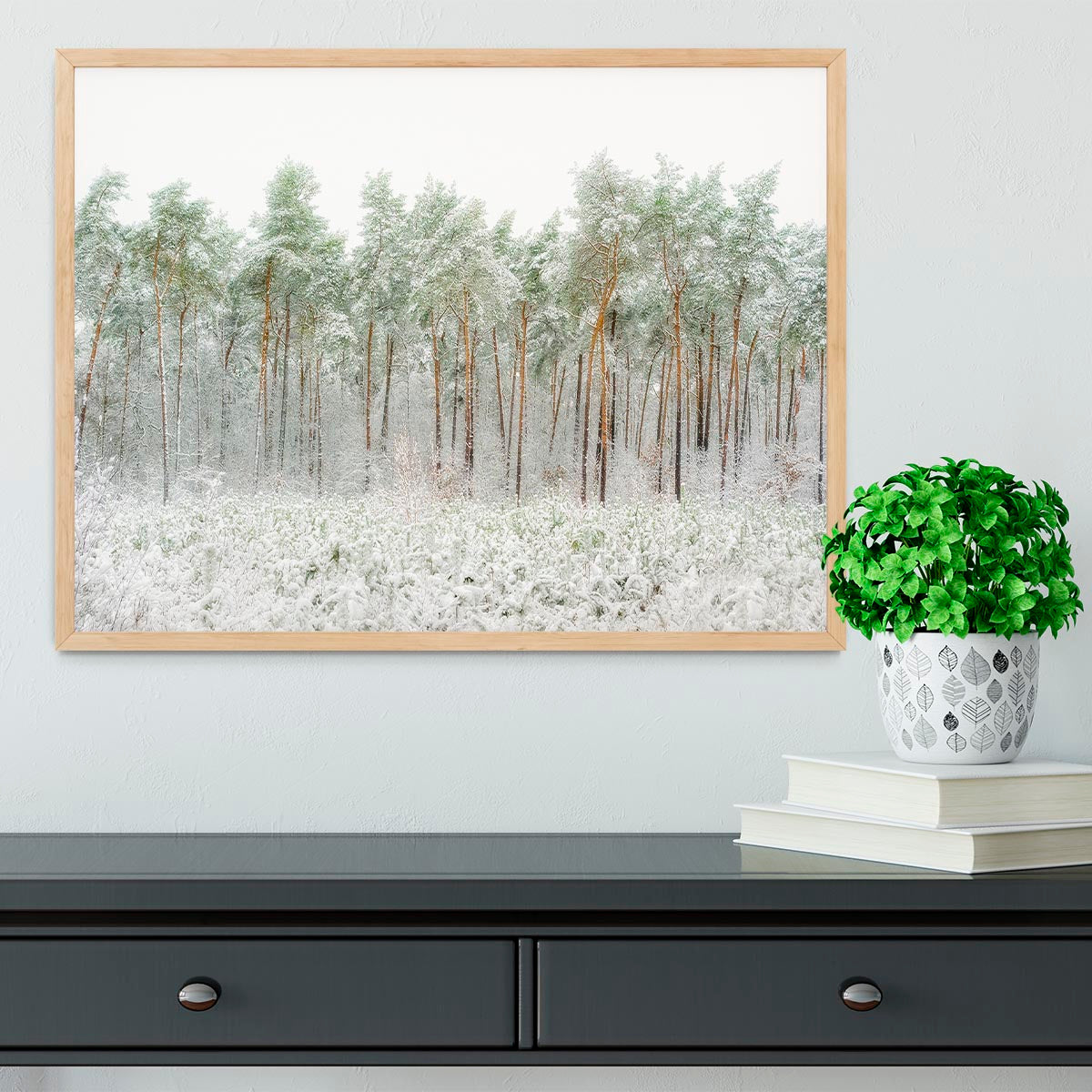 Snow World Framed Print - Canvas Art Rocks - 4