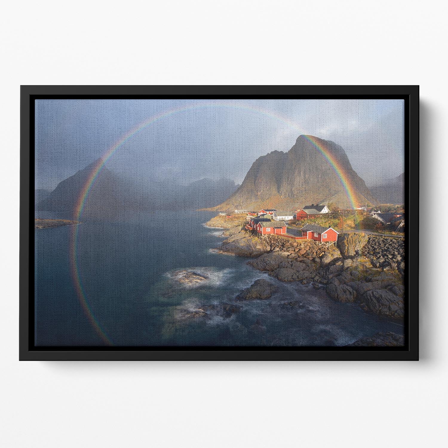 In The Rainbow Floating Framed Canvas - Canvas Art Rocks - 2