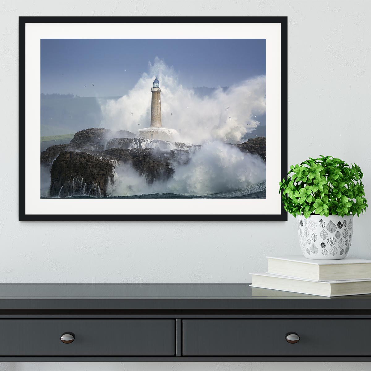 Wild Sea Framed Print - Canvas Art Rocks - 1