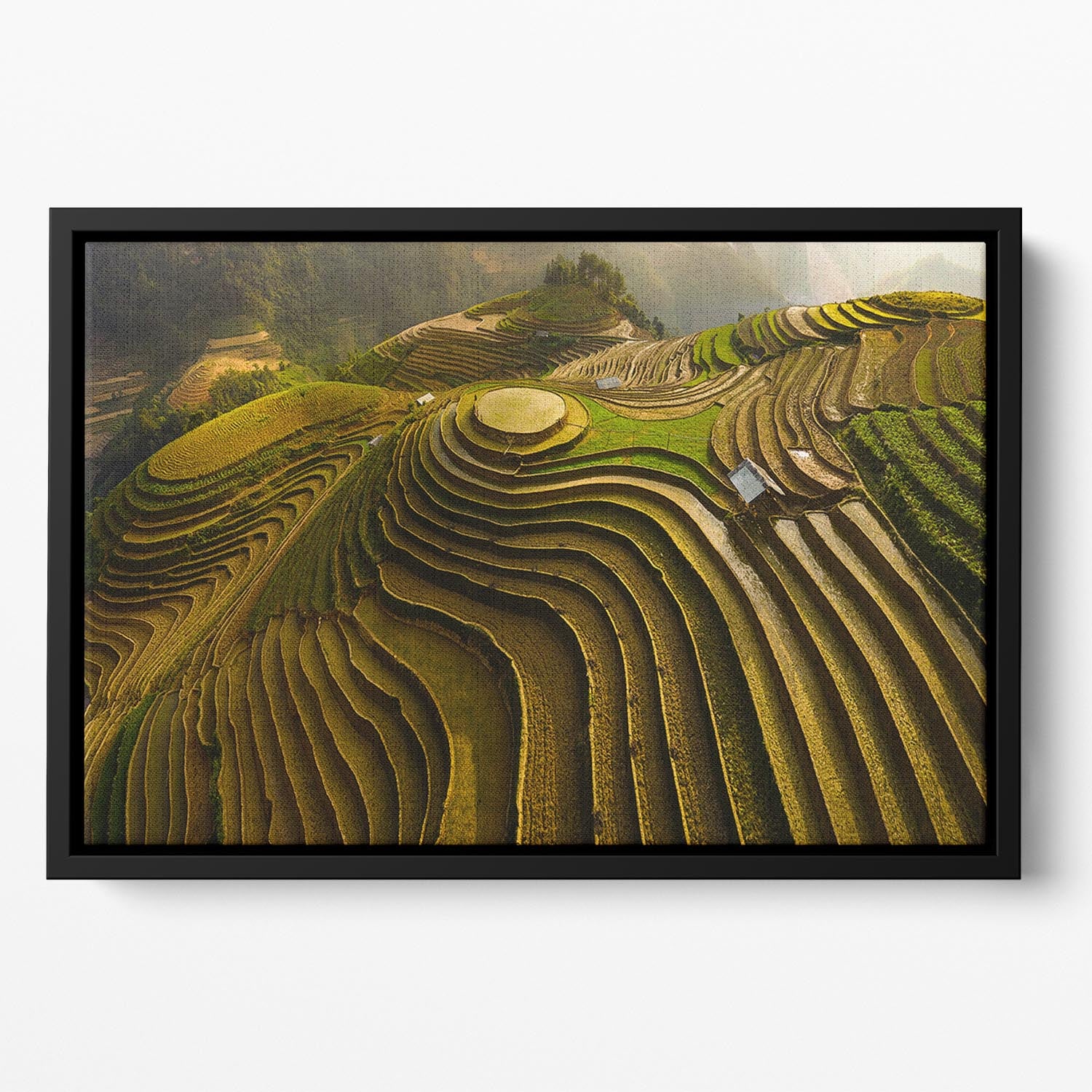 Mu Cang Chai Vietnam Floating Framed Canvas - Canvas Art Rocks - 2