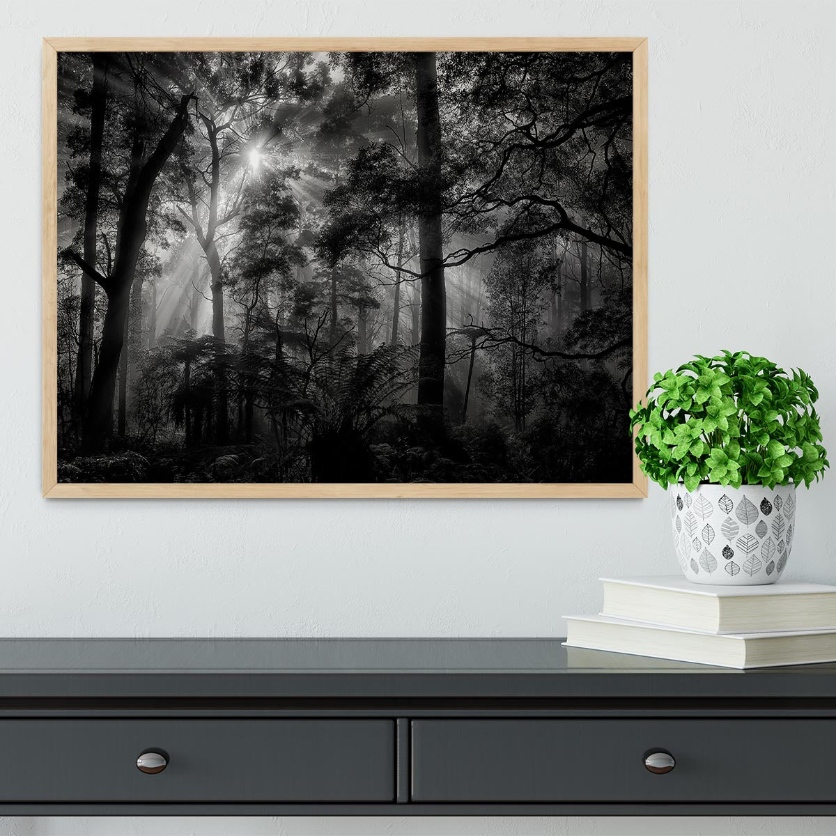 Primary Forest Framed Print - Canvas Art Rocks - 4