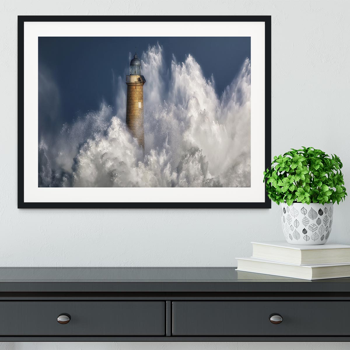 The Power Of The Sea Framed Print - Canvas Art Rocks - 1