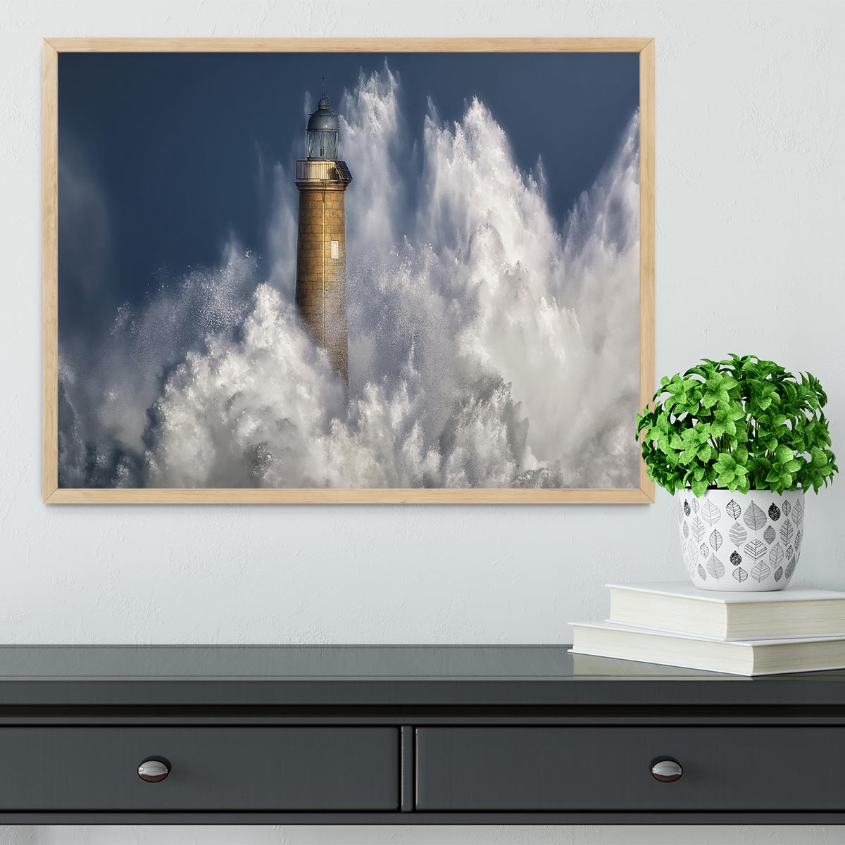 The Power Of The Sea Framed Print - Canvas Art Rocks - 4